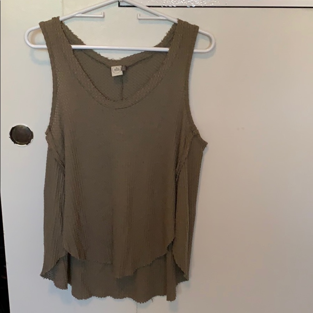 Green flowy tank top/shirt